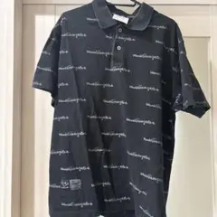 Mark Gonzales ポロシャツ 総柄 ブラックのサムネイル