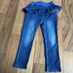 プティマイン カットフリルスキニーパンツ 100