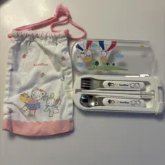 familiar ファミリア子ども用　お弁当箱セット　お箸　巾着のサムネイル