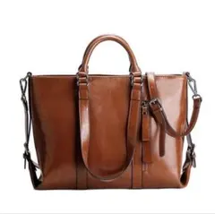 ★未使用級★レザートートバッグ★3way 男女兼用★ビジネスバッグ★大容量A4