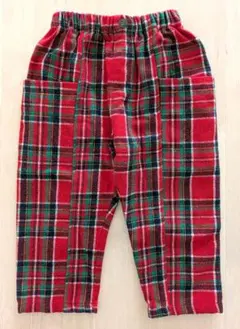 しまむら　チマジロ　ミコリッド　チェック　クリスマス　ズボン　100cm