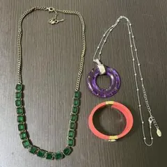 N117　まとめ　セット　FOSSIL　フォッシル　ネックレス　ブレスレットのサムネイル
