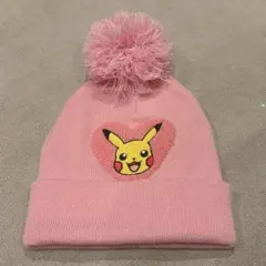 H&M エイチアンドエム ポケモン ピカチュウ ピンク キッズニット帽 ビーニー