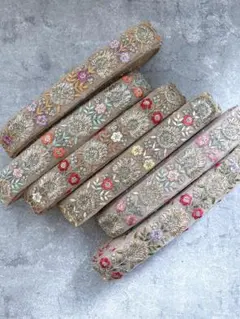 赤字スタート‼️インド刺繍リボン ロール販売