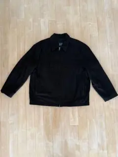 【古着】OLD GAP 90s ウールジャケット ブラック ジップアップ