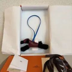 G刻印 エルメス バディチャーム ノワール エトゥープ モーヴピンク