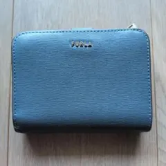 FURLA 二つ折り財布 ブルーグレー