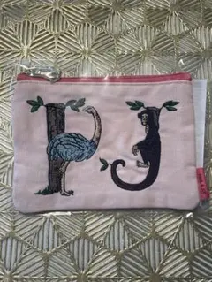 PAUL & JOE ポーチ ピンク 刺繍 アニマル　ノベルティのサムネイル