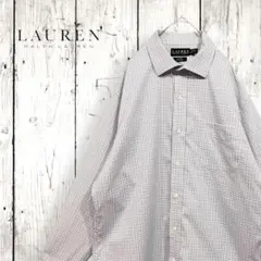 ローレンラルフローレン★長袖シャツ★チェック★ノンアイロン★ビジネス★形態安定