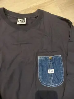 【Lee】新品未着用・デニムポケット 長袖Tシャツ Lサイズ スミクロのサムネイル