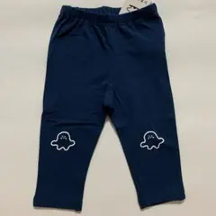 新品　しなぷしゅ　パンツ　ズボン　レギンス　プリント 100 ネイビー　ブルー
