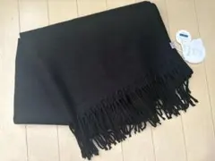 幅60㎝×長さ180㎝ストール　ブラック　アクリル100%