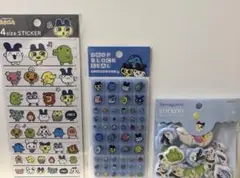 たまごっち ドロップ ブロック シール　4サイズステッカー　ぷっくりピースシール