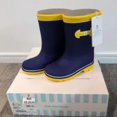 ムーンスター セブン&アイ レインブーツ ネイビー 16.0cm 日本製