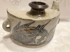 大家です。宮崎智　沖縄県　壺屋焼　やちむん　 魚絞抱瓶 大家様専用です。宮崎智 沖縄県 壺屋焼 やちむん 魚絞抱瓶 - メルカリ