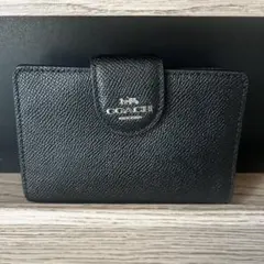 COACH 二つ折り財布 ブラック