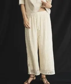 新品タグ付き かぐれ 刺繍ティアードパンツ アーバンリサーチドアーズ