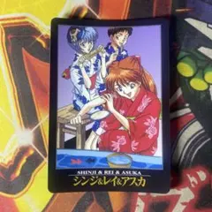 【初版】 エヴァンゲリオン カードダス No.14 シンジ＆レイ＆アスカ