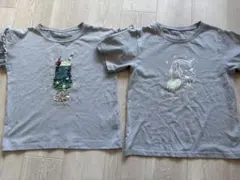 グレーのカクテル・ユニコーンTシャツ2枚セット