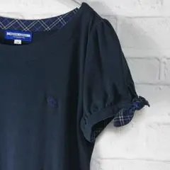 BURBERRY BLUE LABEL ★ ノーカラー・首&袖ノバチェック★