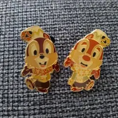 WDW ディズニー チップ デール ☆ ピン ☆ どんぐり - メルカリ