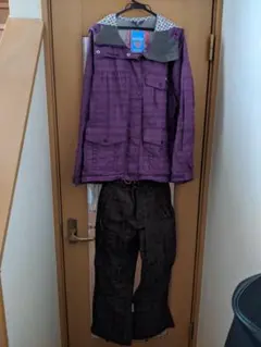 Kissmark チェック柄 スノーボードウェア セット