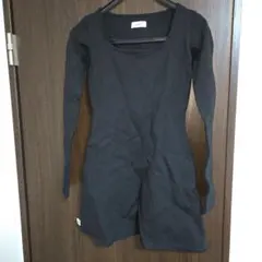 Darich シルエットカットミニワンピース ブラック