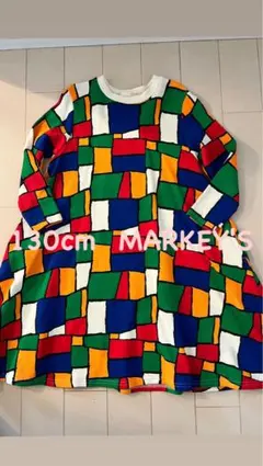 130cmきれちMARKEY'S ワンピース DENIM DUNGAREE