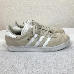 アディダス ガゼル 23.5cm グレージュ ベージュ グレー スエード