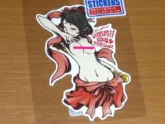 廃版 天女「うん・・」美女 FOORIDER ステッカーB-SIDE LABEL