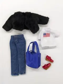 リカちゃん 服 セットアップ 靴 かばん 小物セットアウトフィット