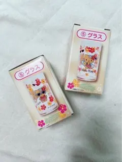 サンリオ キティ 日焼けキティ ハローキティ グラス コップ 2点