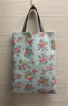 ペタンコトートバッグ　キャスキッドソン　A4 水色