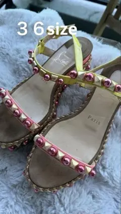Christian Louboutin スタッズサンダル36のサムネイル