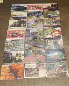 使用済みスルッとKANSAI（パストラルカード）オール能勢電鉄柄21枚セットのサムネイル