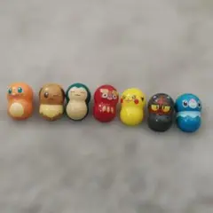 【ポケットモンスター】クーナッツ7点セット　ピカチュウ、カビゴン、イーブイ他