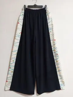 訳あり　着物リメイク　ワイドパンツ　ハンドメイド