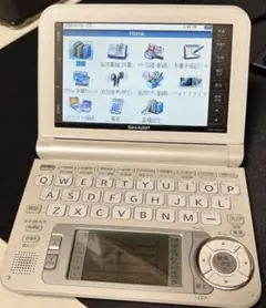 SHARP PW-GC610 電子辞書 ホワイト アダプター付き - メルカリ