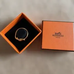 HERMES スカーフリング　ゴールド