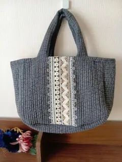 【ヌビバッグ】ハンドバッグ ハンドメイド インド刺繍 プレゼント （A200）