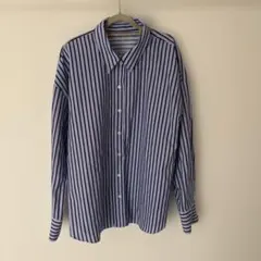 ストライプ柄 ドロップショルダー長袖シャツ　ZARA