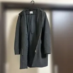 BACK NUMBER フード付きロングコート