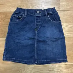 UNIQLO デニムスカート 130サイズ ダークブルー