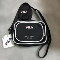 お値下げ‼️FILA ポーチ付きショルダーバッグ ブラック