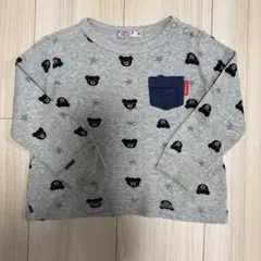 DOUBLE.B ビー君柄 長袖Tシャツ 90cm