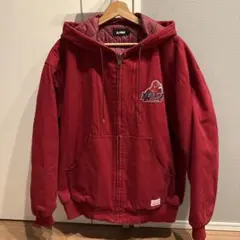 XLARGE フード付きダック地ジャケット Lサイズ 赤