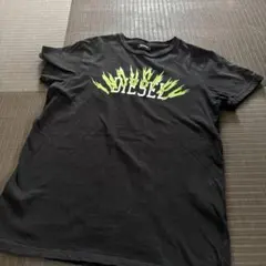 DIESEL ブラック Tシャツ ロゴプリント