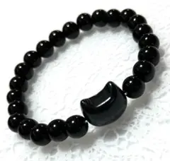 黒猫ゴールデンオブシディアン　オニキス 玉　パワーストーン　ブレスレット