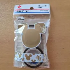 金色ミッキー柄のセロハンテープ2個