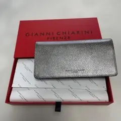 新品　GIANNI CHIARINI 長財布 シルバーのサムネイル